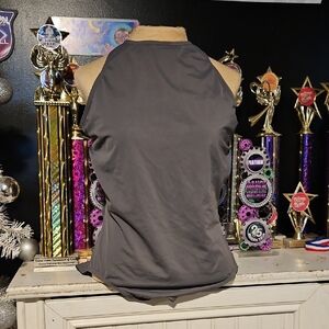 Gray Sleeveless Leotard